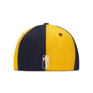 Cappello Trapstar Irongate ad arco aderente – Blu scuro Giallo1