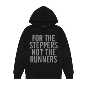 Felpa con cappuccio Steppers – Nero