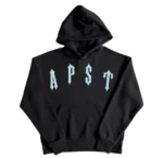 Felpa con cappuccio in ciniglia con arco in ferro Trapstar blu sfumato