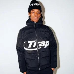 Giacca con cappuccio Trapstar Hyperdrive Nera