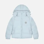 Giacca con cappuccio Trapstar Irongate Baby Blu