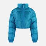 Giacca trapuntata T Jacquard cropped Trapstar Blu da donna