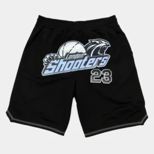 Pantaloncini da basket Trapstar Shooters SS23 Neri Ghiaccio