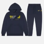 Tuta Trapstar Chenille Decoded Blu Navy Giallo