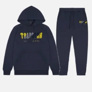 Tuta Trapstar Chenille Decoded Blu Navy Giallo