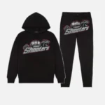 Tuta con cappuccio Trapstar London Shooters Nera Rossa