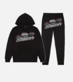 Tuta con cappuccio Trapstar London Shooters Nera Rossa
