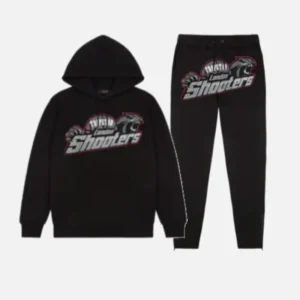 Tuta con cappuccio Trapstar London Shooters Nera Rossa
