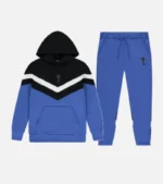 Tuta con cappuccio blu a righe Trapstar V