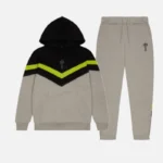 Tuta con cappuccio grigia a righe Trapstar V