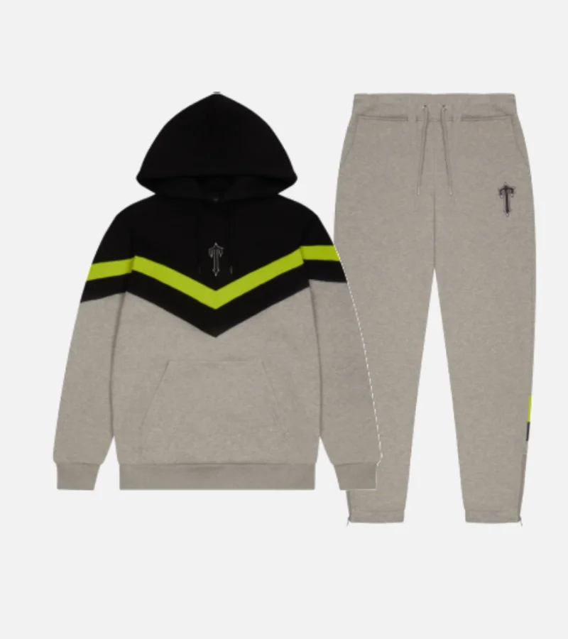 Tuta con cappuccio grigia a righe Trapstar V Tuta con cappuccio grigia a righe Trapstar V