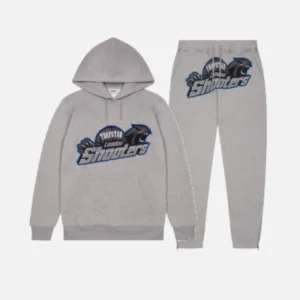 Tuta grigia con cappuccio Trapstar Shooters
